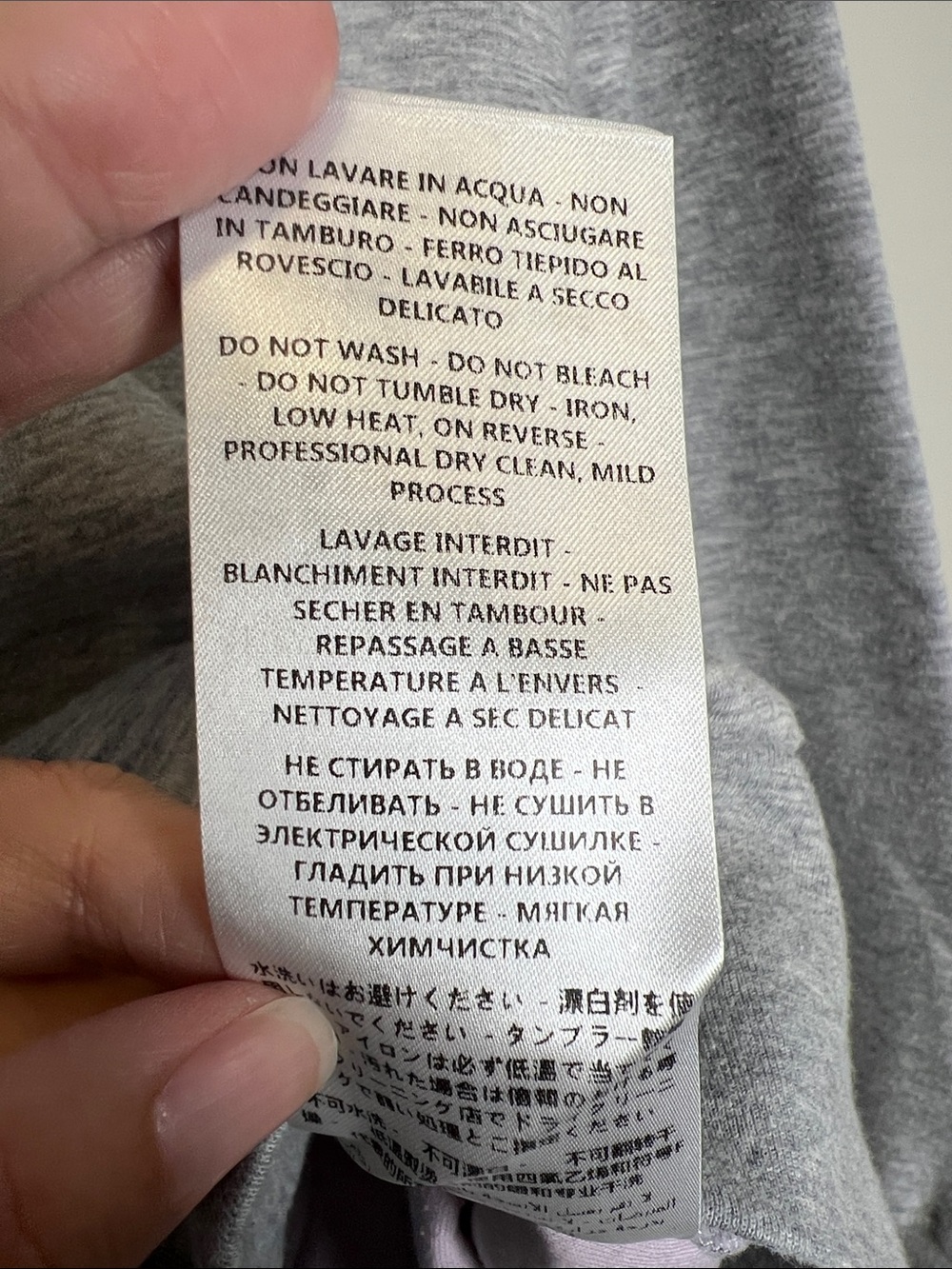 STELLA MCCARTNEY Blue Side Bow Gray Sweatshirt size 38 - Picture 10 of 12